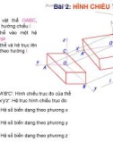 Hình chiếu trục đo - Phần 2