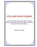 Sáng kiến kinh nghiệm THPT: Sử dụng phương pháp trò chơi Olympia để dạy bài 11-Kiểu mảng một chiều - Tin học 11 bằng ngôn ngữ lập trình C++