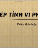 Bài thuyết trình: Phép tính vi phân