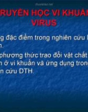 Bài giảng: Di truyền học vi khuẩn và Virus