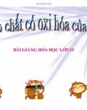 Bài giảng Hóa học lớp 10 bài 24: Sơ lược về hợp chất có Oxi của Clo