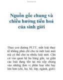 Nguồn gốc chung và chiều hướng tiến hoá của sinh giới