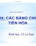 Bài giảng Sinh học lớp 12 bài 24: Các bằng chứng tiến hóa