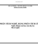 Sơ đồ phân tích nghề, bảng phân tích công việc: Nghề Khảm trai hoa văn dây leo