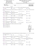 Đề thi HK1 môn Toán lớp 12 năm 2018-2019 - Sở GD&ĐT Bình Thuận - Mã đề 565