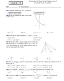 Đề thi KSCĐ lần 3 môn Toán lớp 12 năm 2017-2018 - THPT Ngô Gia Tự - Mã đề 172