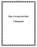 Họa sĩ trong chợ đêm Chiangmai