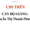 Bài giảng Chi trên