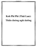 Koh Phi Phi (Thái Lan): Thiên đường nghỉ dưỡng