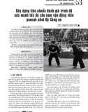 Xây dựng tiêu chuẩn đánh giá trình độ sức mạnh tốc độ cho nam vận động viên pencak silat Bộ Công an