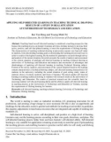 Applying self-directed learning in teaching technical drawing: Results of a study in real situation at Universities of Technology and Education