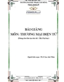 Bài giảng Thương mại điện tử - ĐH Phạm Văn Đồng