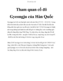 Tham quan cố đô Gyeongju của Hàn Quốc