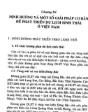 Du lịch sinh thái và du lịch truyền thống: Phần 1