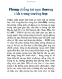 Phòng chống tai nạn thương tích trong trường học