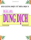 Slide bài Dung dịch - Hóa 8 - GV.Phan V.An