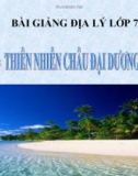 Bài giảng Địa lý 7 bài 48: Thiên nhiên châu Đại Dương