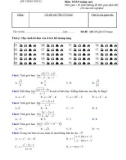 Đề kiểm tra 45 phút lần 4 môn Toán lớp 11 NC năm 2016-2017 - THPT Hàm Thuận Bắc - Mã đề 132
