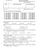 Đề kiểm tra 45 phút lần 6 môn Toán lớp 11 năm 2016-2017 - THPT Hàm Thuận Bắc - Mã đề 209