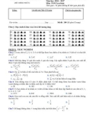Đề kiểm tra 45 phút lần 3 môn Toán lớp 11 năm 2016-2017 - THPT Hàm Thuận Bắc - Mã đề 209