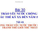 Bài giảng Phong trào yêu nước chống Pháp từ đầu TK 20 - Sử 8 - GV.L.T.Anh