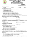 Đề thi học kì 2 môn Vật lý lớp 11 (Trắc nghiệm) năm 2022-2023 - Trường THPT Nguyễn Hiền, TP. Hồ Chí Minh