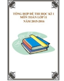 Tổng hợp đề thi học kì 1 môn Toán lớp 11 năm 2015-2016