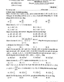 Đề thi học kì 2 môn Toán lớp 11 năm 2020-2021 - Sở GDKHCN Bạc Liêu
