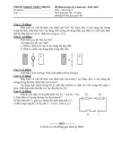 Đề thi kiểm tra học kì I môn Vật lý lớp 9 năm học 2011 -2012 - Phòng GD & ĐT Triệu Phong