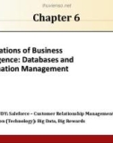 Lecture Management Information Systems - Chapter 6: Foundations of Business Intelligence: Databases and Information Management