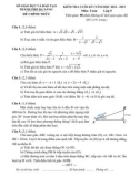 Đề kiểm tra cuối học kì 1 môn Toán lớp 9 năm 2022-2023 có đáp án - Sở GD&ĐT TP. Đà Nẵng
