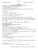 Đề thi thử Đại học và đáp án môn Toán năm 2009 - Bám sát cấu trúc của Bộ Giáo Dục (ĐỀ 01)