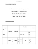 Đề thi kiểm tra học kỳ 2 môn Mĩ thuật lớp 7 Trường THCS Võ Thị Sáu 2012 - 2013