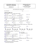 Đề kiểm tra giữa học kì 1 môn Toán 10 - Trường THPT Lê Hồng Phong (Mã đề 132)
