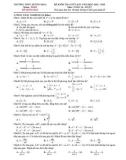 Đề kiểm tra giữa học kì 1 môn Toán 10 năm 2022-2023 - Trường THPT Hướng Hóa