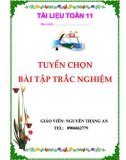 Tuyển chọn bài tập trắc nghiệm Hình học 11 - Nguyễn Thắng An