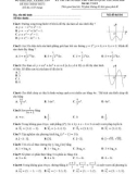 Đề thi chính thức kỳ thi trung học phổ thông quốc gia môn Toán năm 2018 (Mã đề thi 116)