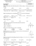 Đề thi chính thức kỳ thi trung học phổ thông quốc gia môn Toán năm 2018 (Mã đề thi 117)