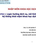 Bài giảng Khoa học dịch vụ: Chương 3 - PGS.TS. Hà Quang Thụy