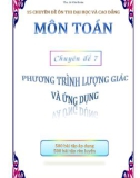 Phương trình lượng giác và Ứng dụng