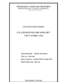 Sáng kiến kinh nghiệm: Các giải pháp dạy học sinh lớp 7 viết văn biểu cảm