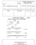 Đề thi giữa học kì 2 lớp 4 môn Toán năm 2019-2020 - Trường Tiểu học Quang Trung