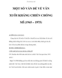 MỘT SỐ VẤN ĐỀ VỀ VĂN XUÔI KHÁNG CHIẾN CHỐNG MĨ (1965 – 1975)