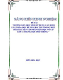 Sáng kiến kinh nghiệm THPT: Hướng dẫn học sinh sử dụng các định luật hóa học để giải bài tập trong một số bài luyện tập phần hóa học vô cơ lớp 11 trung học phổ thông