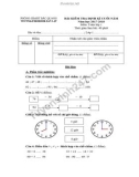 Đề thi học kì 2 môn Toán lớp 1 năm 2017-2018 - Trường Tiểu học Tân Lập