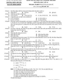 Đề kiểm tra giữa học kì 1 môn Hóa học lớp 12 năm 2022-2023 - Trường THPT chuyên Nguyễn Bỉnh Khiêm (Mã đề 115)
