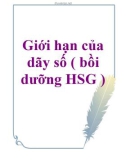 Bồi dưỡng học sinh giỏi THPT : Giới hạn của dãy số