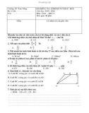 Đề thi học kì 2 môn Toán lớp 4 năm 2019-2020 có đáp án - Trường Tiểu học Kim Đồng