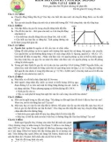 Đề thi học kì 1 môn Vật lý lớp 10 năm 2022-2023 - Trường THPT Nguyễn Hiền, TP. HCM