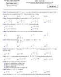 Đề thi khảo sát chất lượng môn Toán lớp 10 năm 2021-2022 - Trường THPT Trần Phú (Mã đề 101)